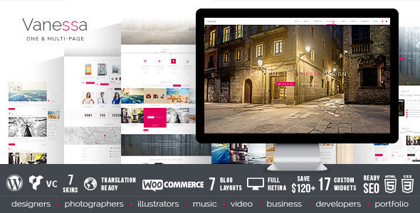 Vanessa Preview Wordpress Theme - Rating, Reviews, Preview, Demo & Download