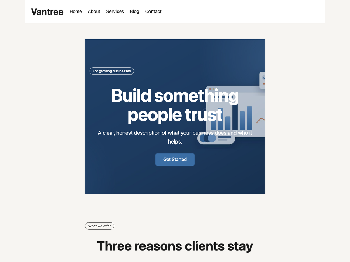 Vantree Preview Wordpress Theme - Rating, Reviews, Preview, Demo & Download