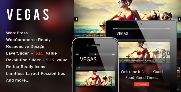 Vegas Preview Wordpress Theme - Rating, Reviews, Preview, Demo & Download