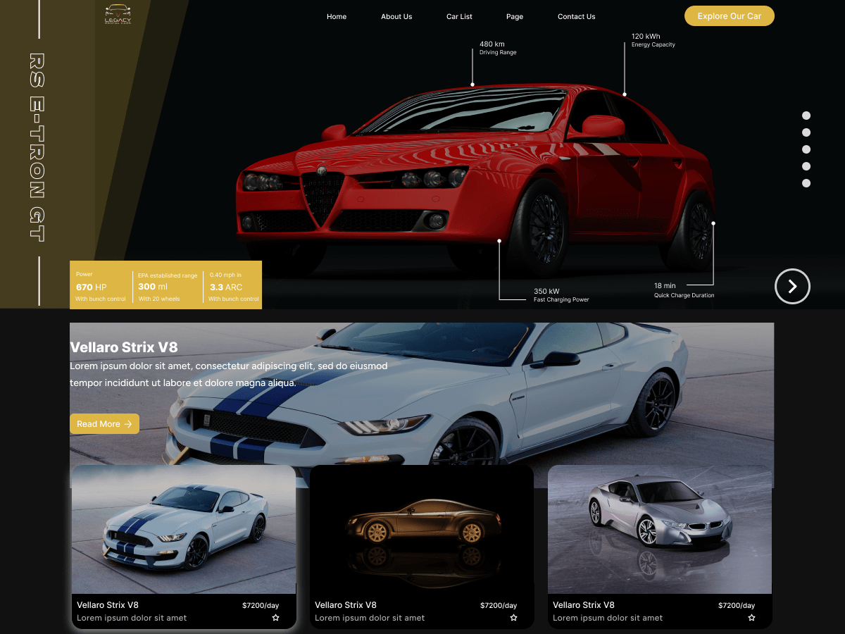 Vehicle Rental Preview Wordpress Theme - Rating, Reviews, Preview, Demo & Download