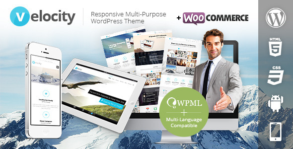 Velocity Responsive Preview Wordpress Theme - Rating, Reviews, Preview, Demo & Download