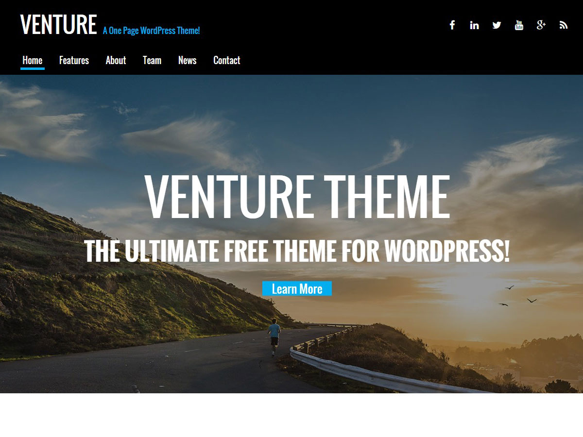 Venture Lite Preview Wordpress Theme - Rating, Reviews, Preview, Demo & Download
