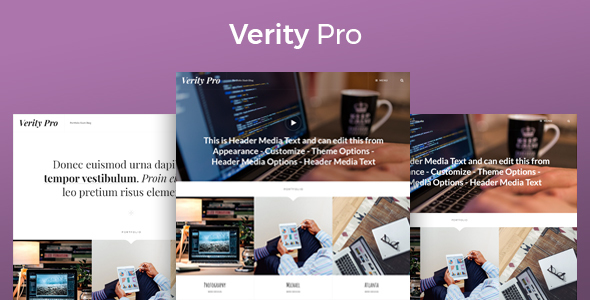 Verity Pro Preview Wordpress Theme - Rating, Reviews, Preview, Demo & Download