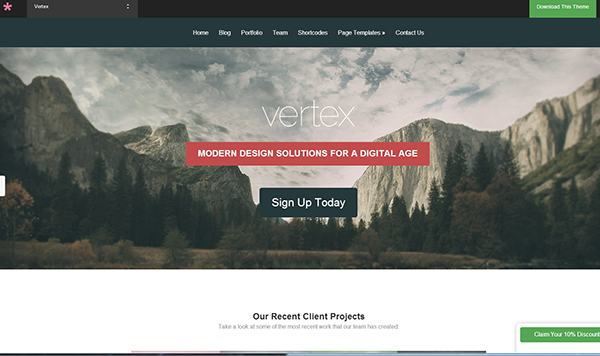 Vertex Preview Wordpress Theme - Rating, Reviews, Preview, Demo & Download