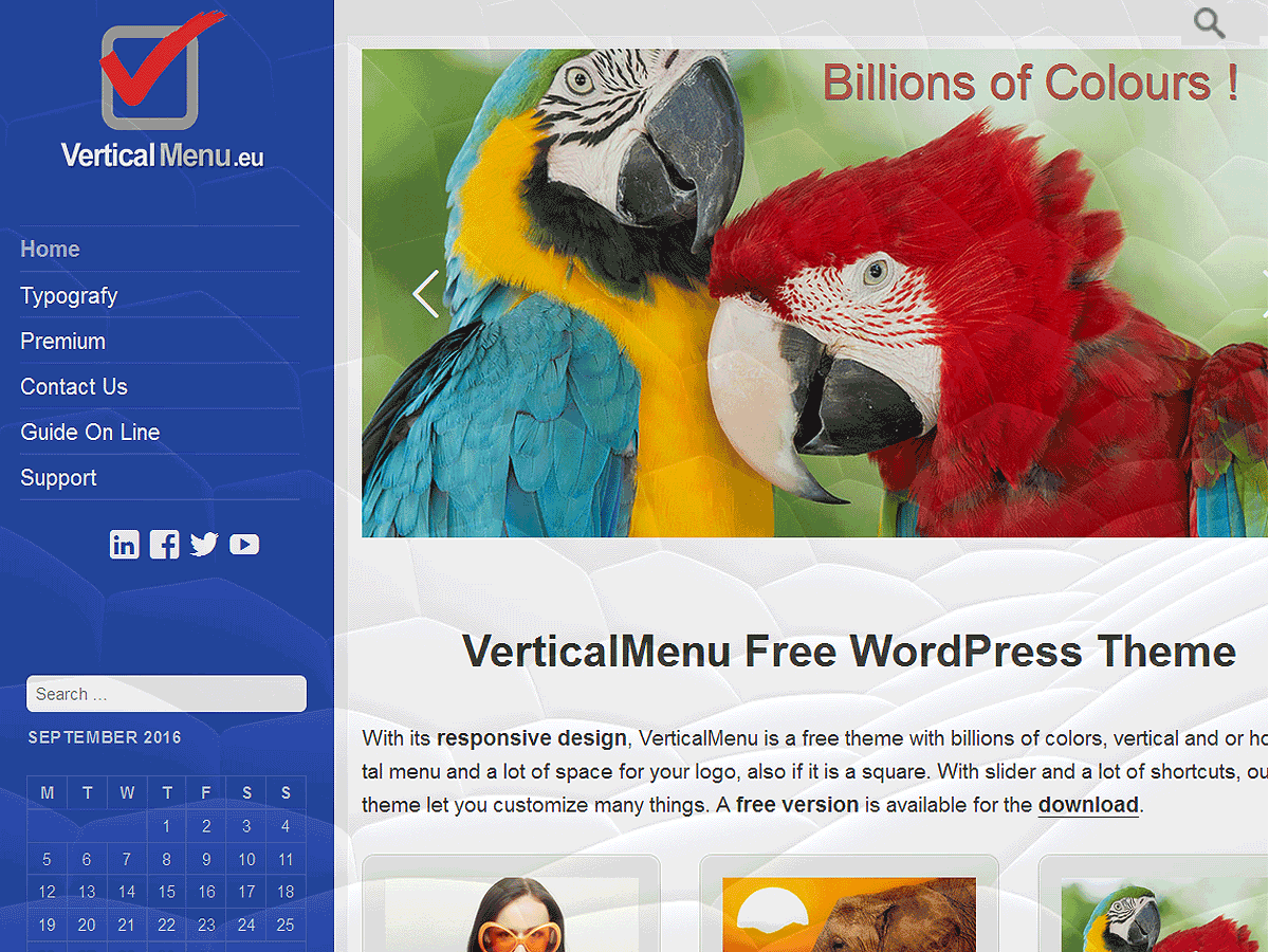 Verticalmenu Preview Wordpress Theme - Rating, Reviews, Preview, Demo & Download