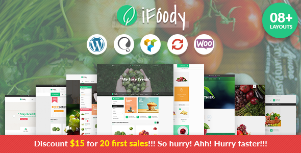 VG IFoody Preview Wordpress Theme - Rating, Reviews, Preview, Demo & Download