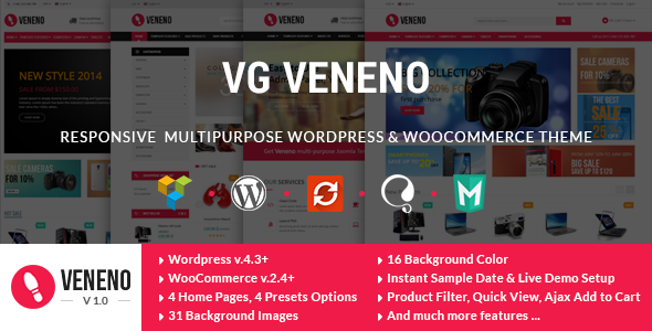 VG Veneno Preview Wordpress Theme - Rating, Reviews, Preview, Demo & Download