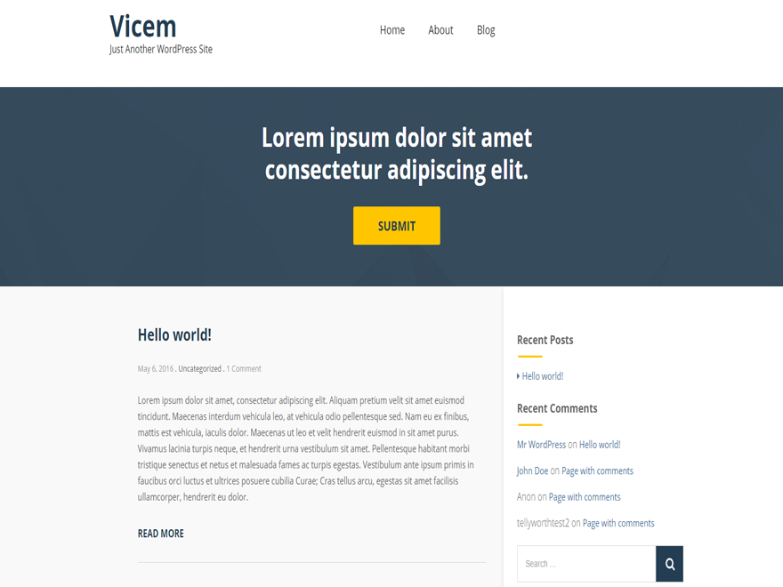 Vicem Preview Wordpress Theme - Rating, Reviews, Preview, Demo & Download