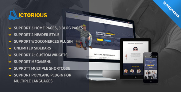 Victorious Multi Preview Wordpress Theme - Rating, Reviews, Preview, Demo & Download