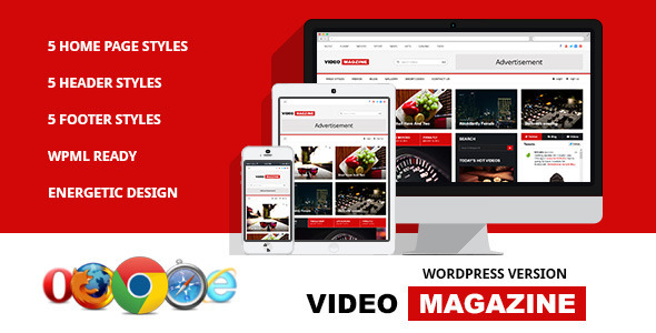 Video Magazine Preview Wordpress Theme - Rating, Reviews, Preview, Demo & Download