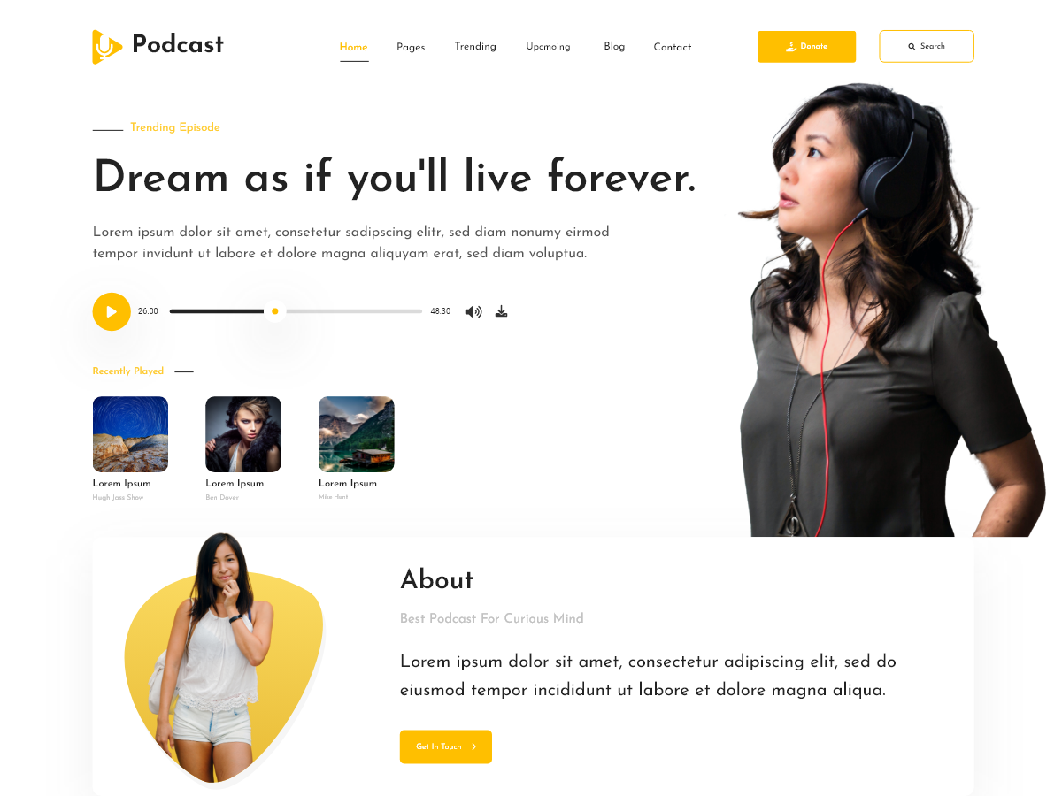 Video Podcasting Preview Wordpress Theme - Rating, Reviews, Preview, Demo & Download