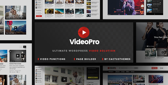 VideoPro Preview Wordpress Theme - Rating, Reviews, Preview, Demo & Download
