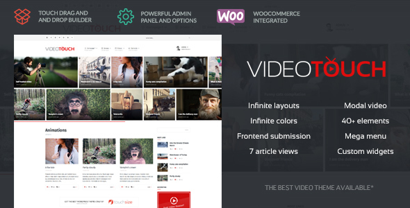 VideoTouch Preview Wordpress Theme - Rating, Reviews, Preview, Demo & Download