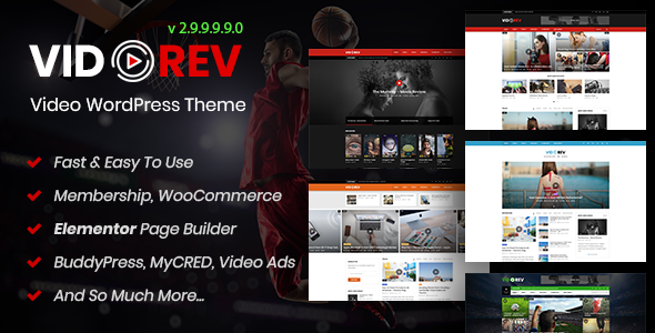 VidoRev Preview Wordpress Theme - Rating, Reviews, Preview, Demo & Download