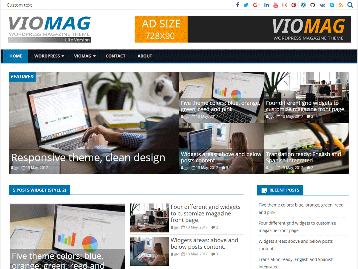 VioMag Preview Wordpress Theme - Rating, Reviews, Preview, Demo & Download