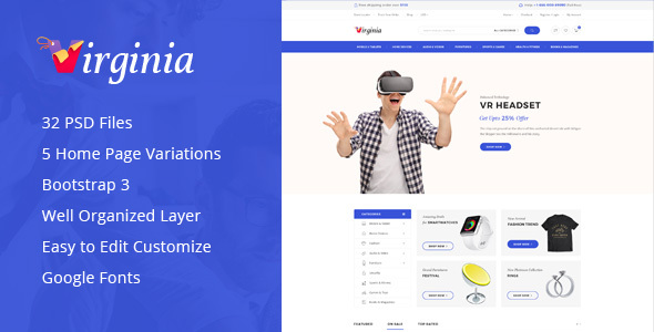 Virginia Preview Wordpress Theme - Rating, Reviews, Preview, Demo & Download