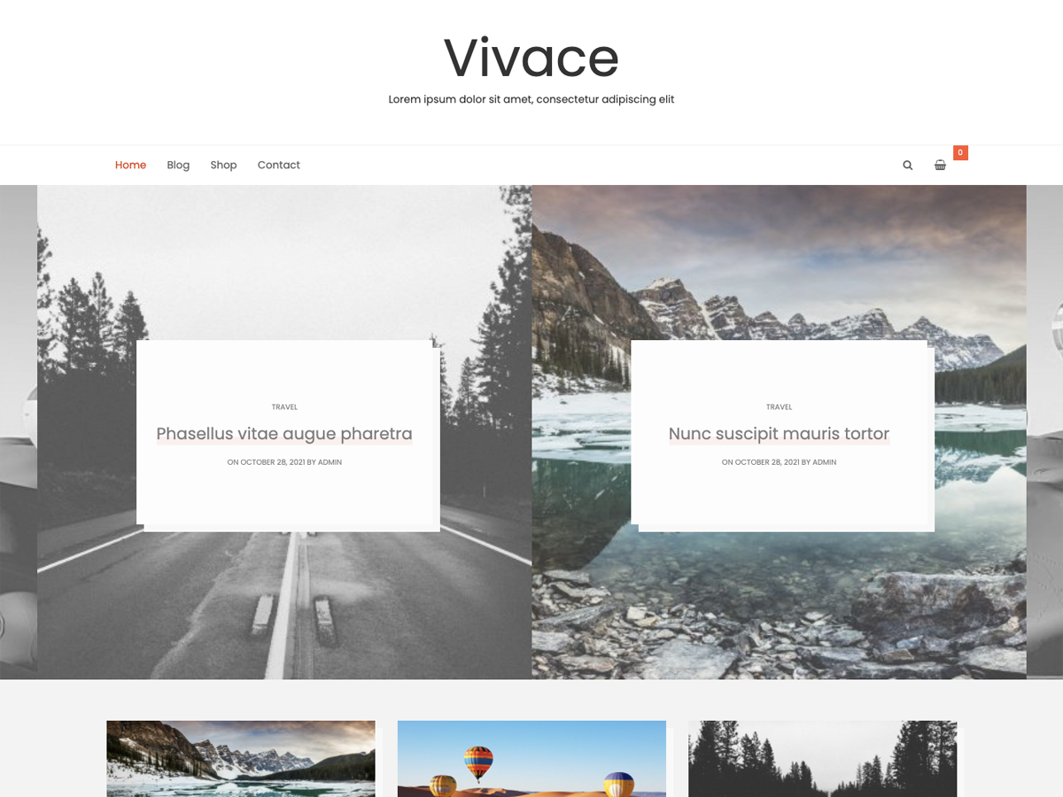 Vivace Preview Wordpress Theme - Rating, Reviews, Preview, Demo & Download