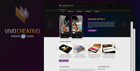 VivoCreativo Preview Wordpress Theme - Rating, Reviews, Preview, Demo & Download