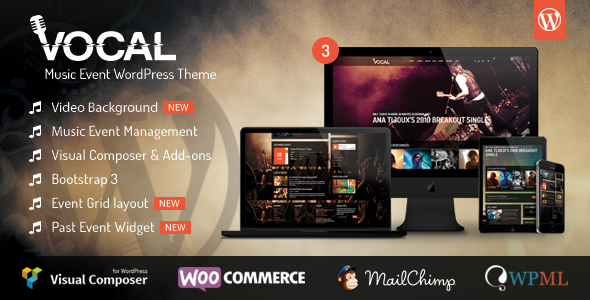 Vocal Preview Wordpress Theme - Rating, Reviews, Preview, Demo & Download