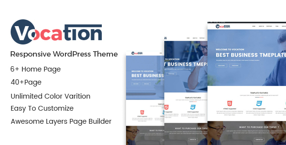Vocation Preview Wordpress Theme - Rating, Reviews, Preview, Demo & Download