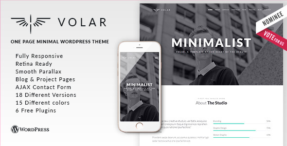 Volar Preview Wordpress Theme - Rating, Reviews, Preview, Demo & Download