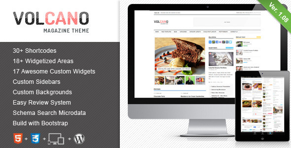 Volcano Preview Wordpress Theme - Rating, Reviews, Preview, Demo & Download