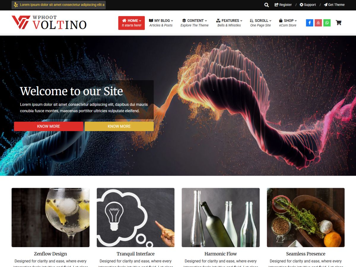Voltino Preview Wordpress Theme - Rating, Reviews, Preview, Demo & Download