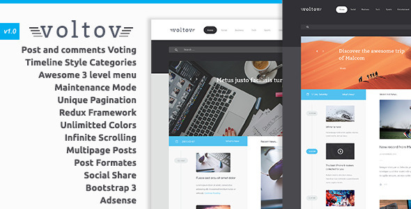 Voltov Preview Wordpress Theme - Rating, Reviews, Preview, Demo & Download