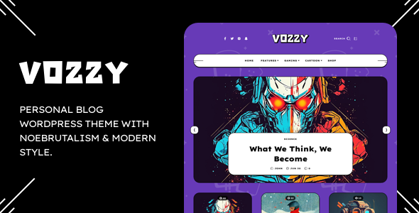 Vozzy Preview Wordpress Theme - Rating, Reviews, Preview, Demo & Download