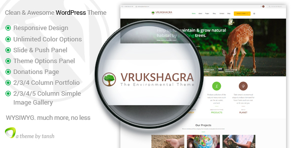 Vrukshagra Preview Wordpress Theme - Rating, Reviews, Preview, Demo & Download