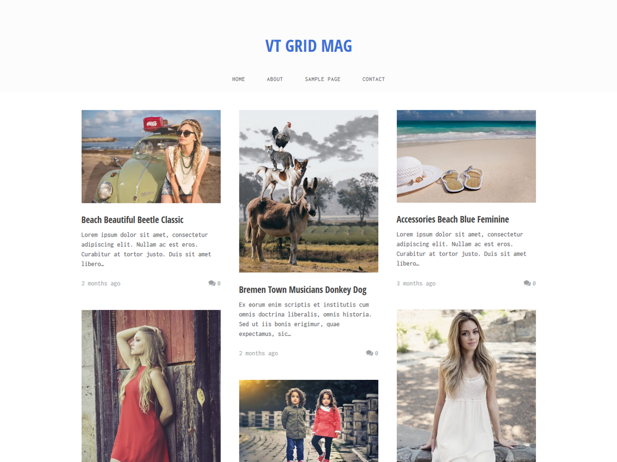 VT Grid Preview Wordpress Theme - Rating, Reviews, Preview, Demo & Download