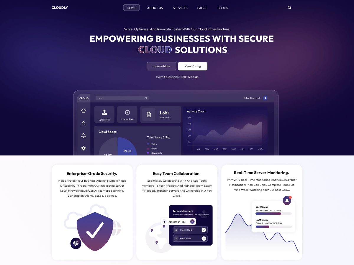VW CloudPort Preview Wordpress Theme - Rating, Reviews, Preview, Demo & Download