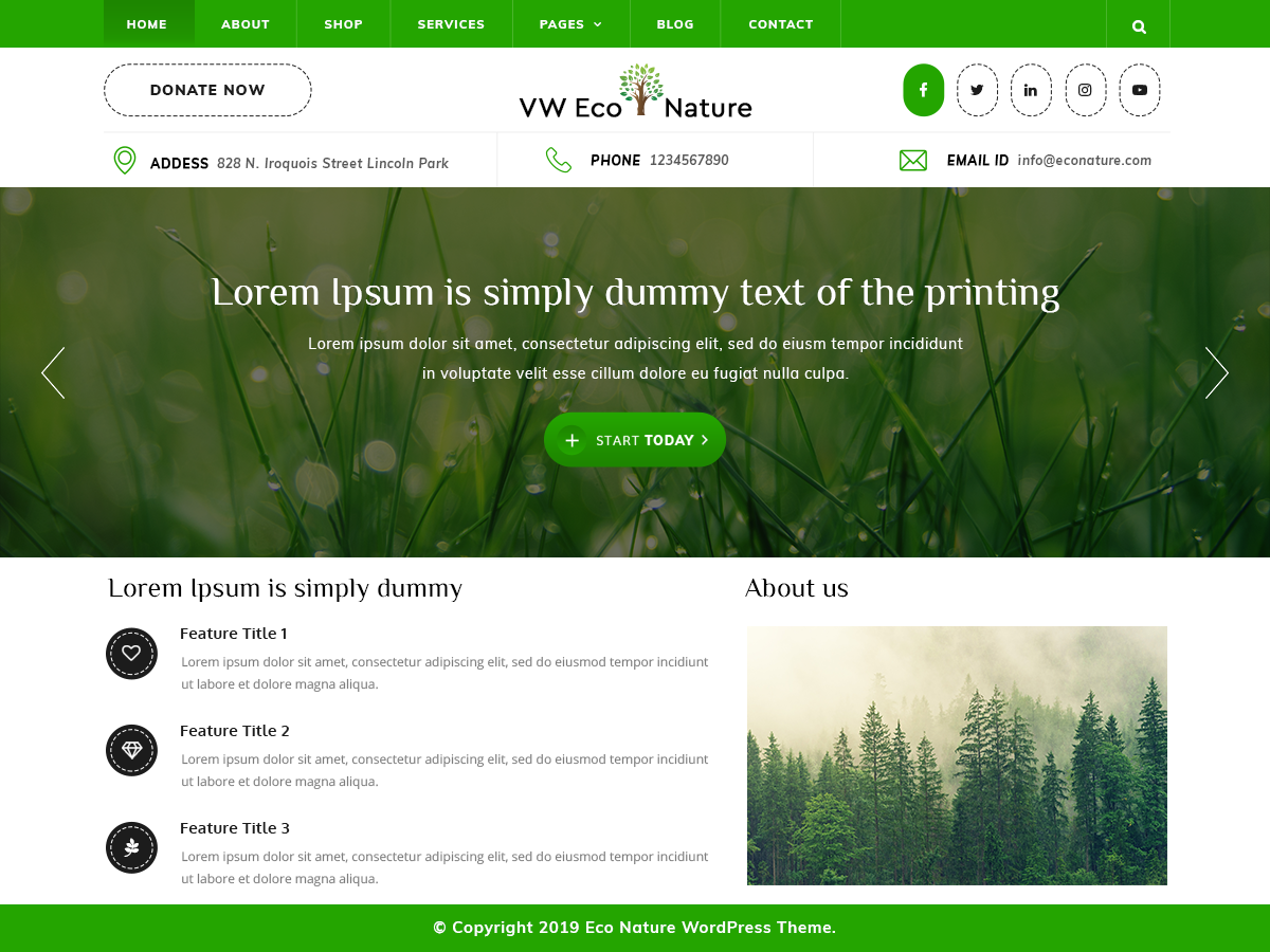 VW Eco Preview Wordpress Theme - Rating, Reviews, Preview, Demo & Download