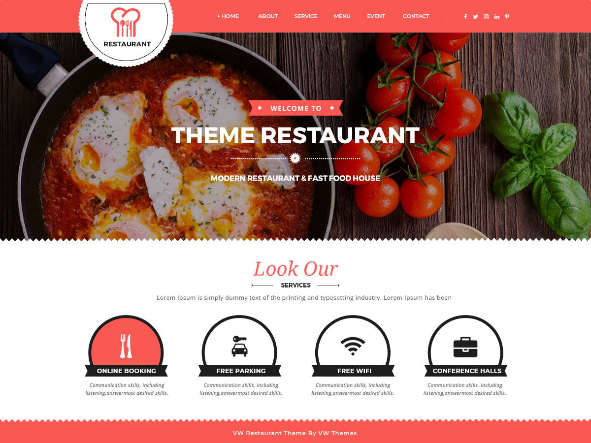 VW Food Preview Wordpress Theme - Rating, Reviews, Preview, Demo & Download