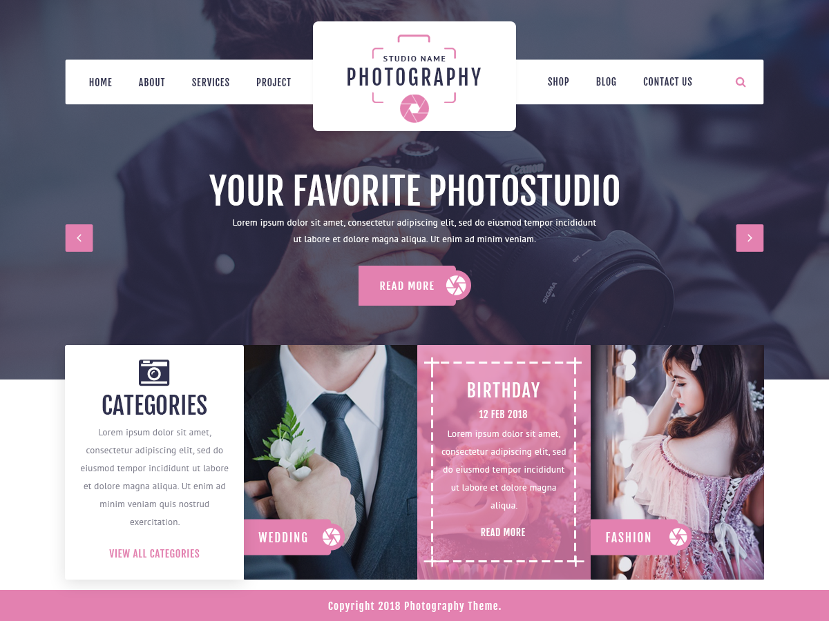 VW Photography Preview Wordpress Theme - Rating, Reviews, Preview, Demo & Download