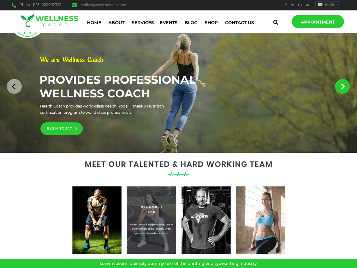 VW Wellness Preview Wordpress Theme - Rating, Reviews, Preview, Demo & Download