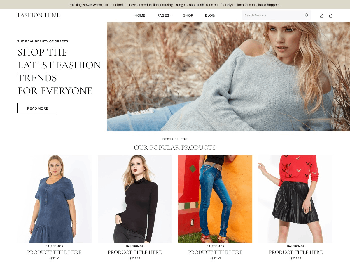 Wardrobe Fashion Preview Wordpress Theme - Rating, Reviews, Preview, Demo & Download