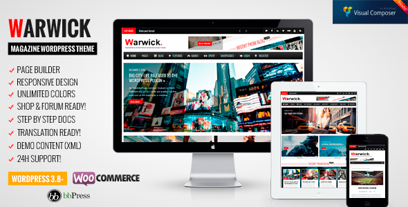 Warwick Preview Wordpress Theme - Rating, Reviews, Preview, Demo & Download