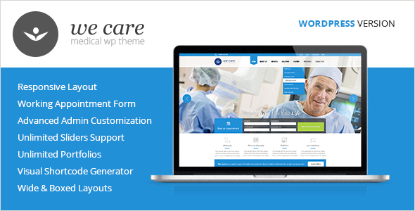 We Care Preview Wordpress Theme - Rating, Reviews, Preview, Demo & Download