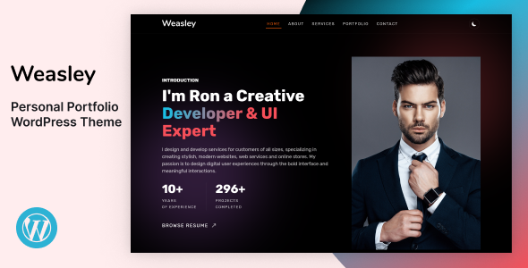 Weasley Preview Wordpress Theme - Rating, Reviews, Preview, Demo & Download