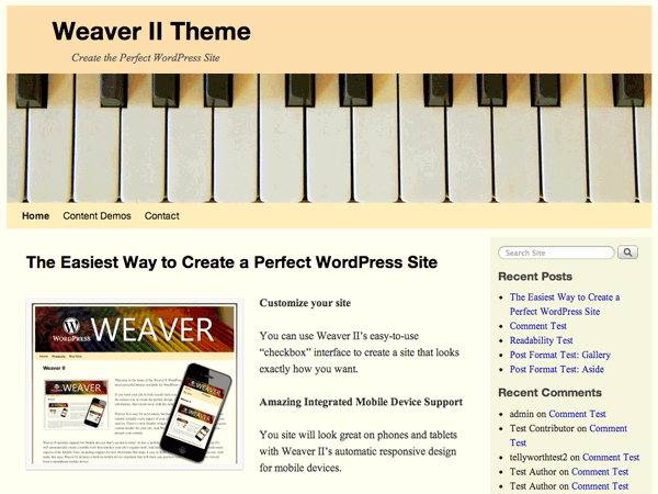 Weaver II Preview Wordpress Theme - Rating, Reviews, Preview, Demo & Download