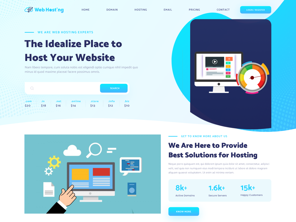 Web Hosting Preview Wordpress Theme - Rating, Reviews, Preview, Demo & Download