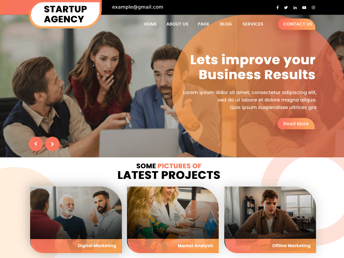 Web Startup Preview Wordpress Theme - Rating, Reviews, Preview, Demo & Download