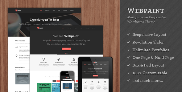 Webpaint Preview Wordpress Theme - Rating, Reviews, Preview, Demo & Download