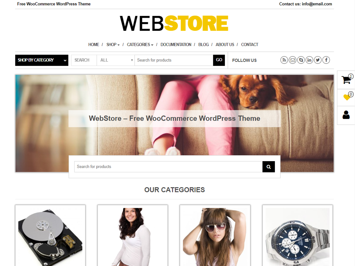 WebStore Preview Wordpress Theme - Rating, Reviews, Preview, Demo & Download