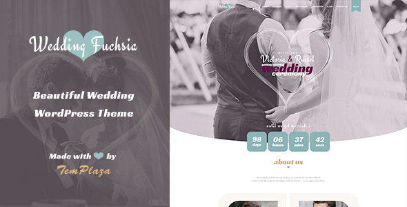 Wedding Fuchsia Preview Wordpress Theme - Rating, Reviews, Preview, Demo & Download