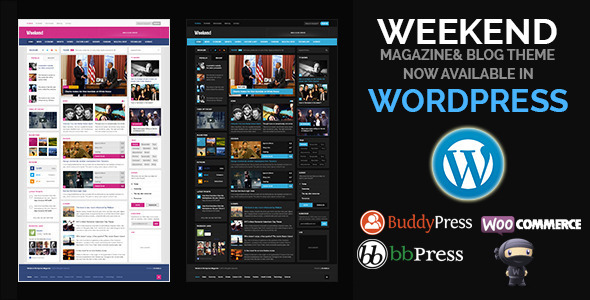 Weekend Preview Wordpress Theme - Rating, Reviews, Preview, Demo & Download