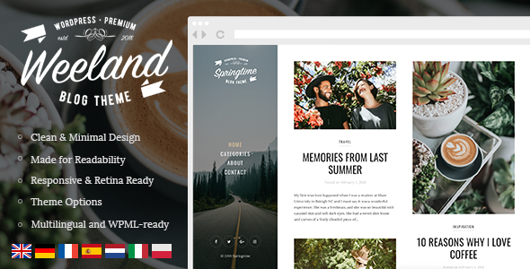 Weeland Preview Wordpress Theme - Rating, Reviews, Preview, Demo & Download