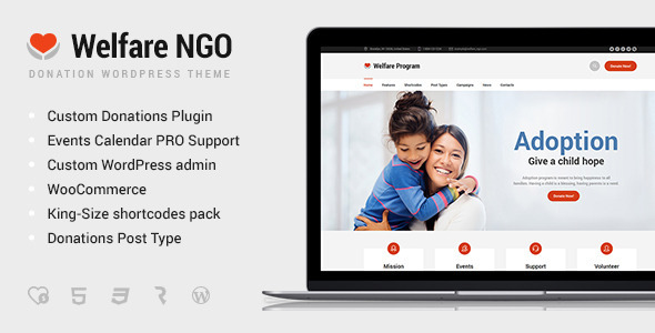 Welfare NGO Preview Wordpress Theme - Rating, Reviews, Preview, Demo & Download