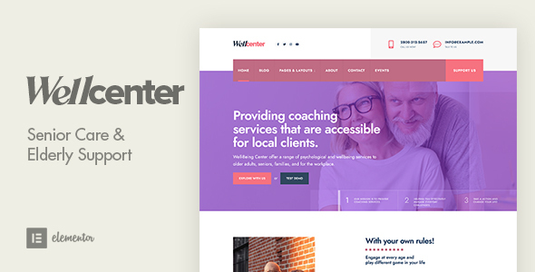 Wellcenter Preview Wordpress Theme - Rating, Reviews, Preview, Demo & Download